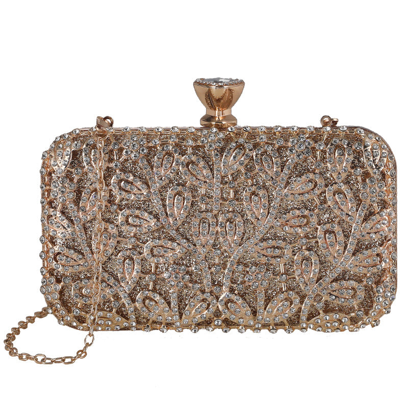 Women's With Diamonds Banquet Clutch Dinner Matching Evening Bags