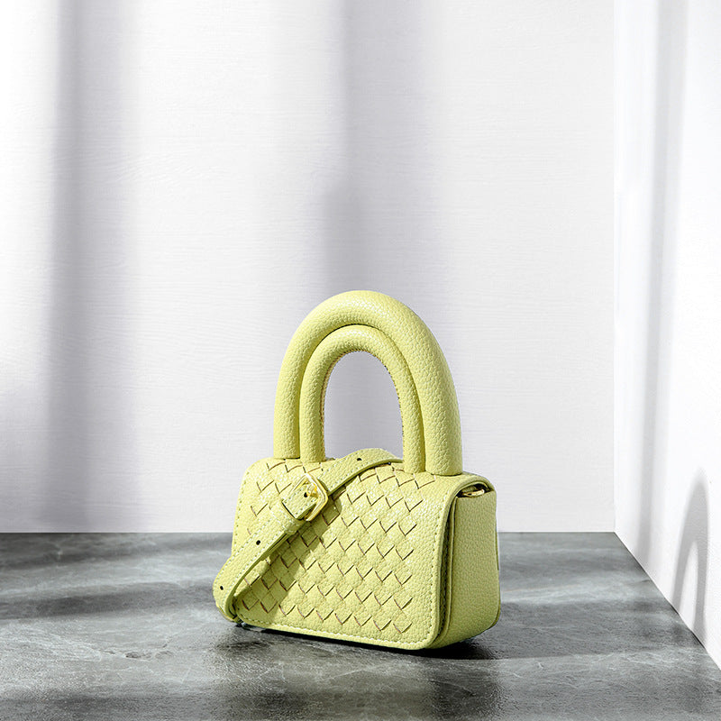 Twisted Rolls Design Hand-woven Pottery Simple Shoulder Bags