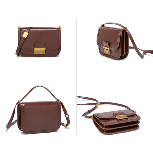 Women's Versatile Niche Flip Retro Saddle Crossbody Bags