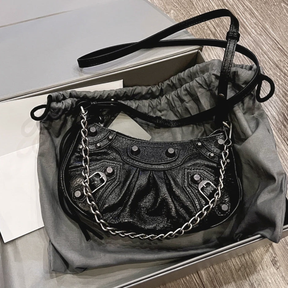 Women's Underarm Rivet Tassel Three-in-one January Tooth Armpit Bags