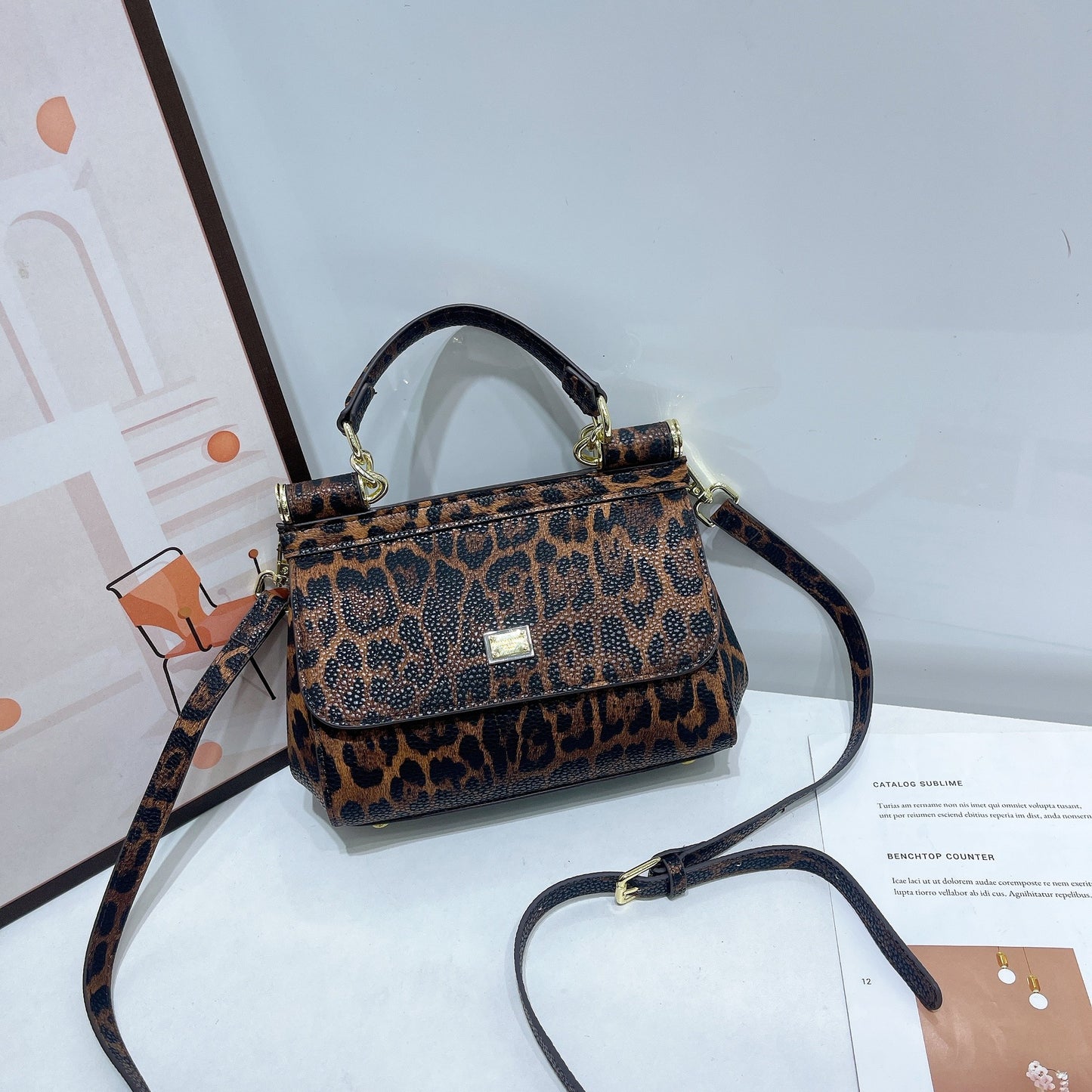 Palm Print Fashionable High Banquet Feeling Bags