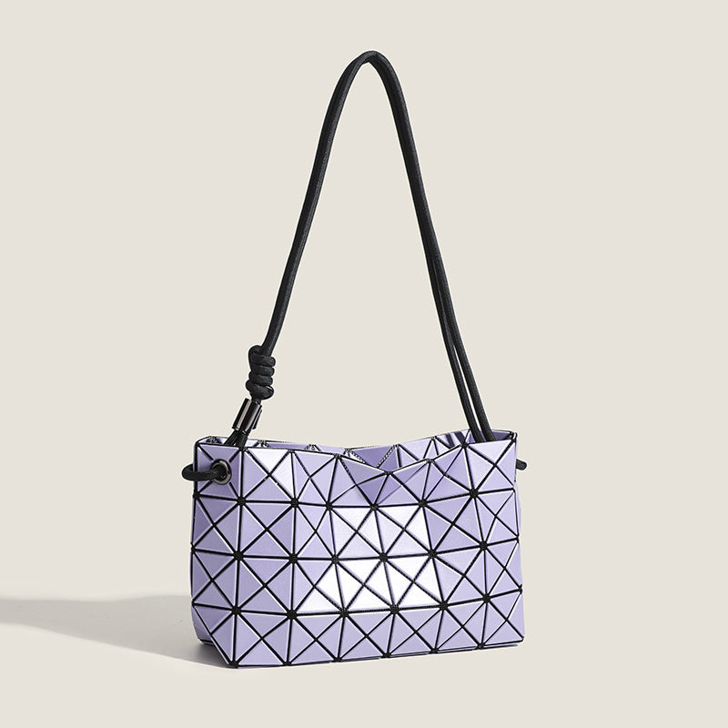 Style Matte Fashion Commuter Geometric Diamond Shoulder Bags