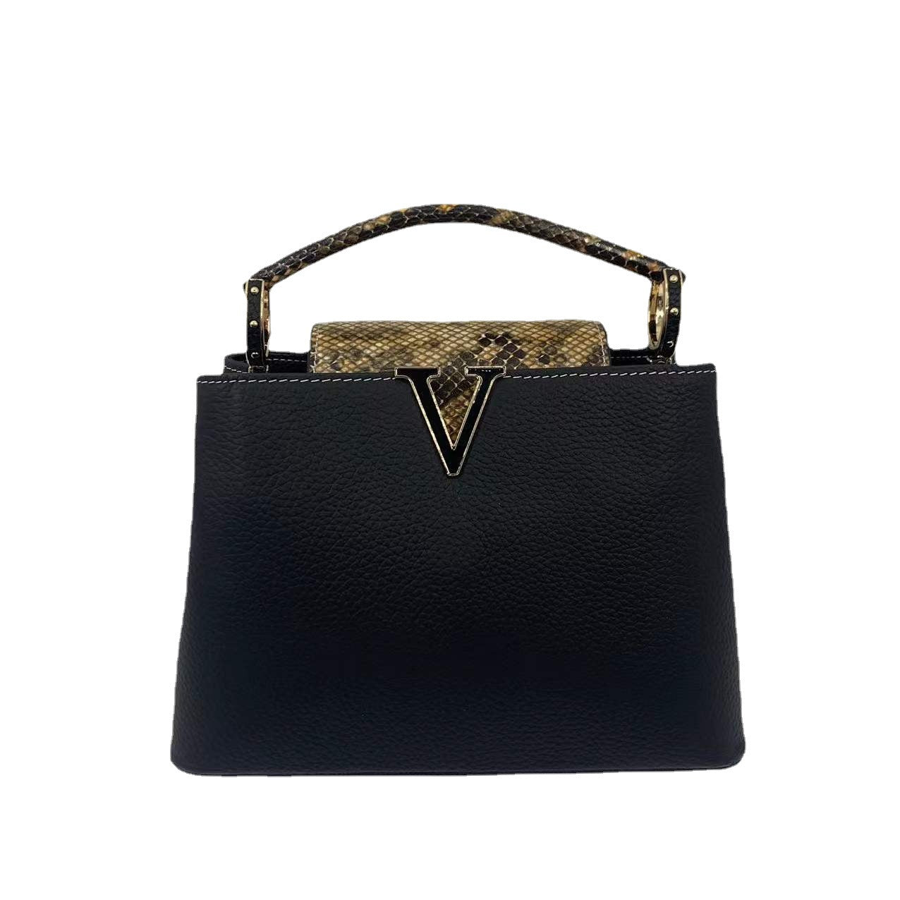 Women's Genuine Leather Fashion Top Layer V Handbags