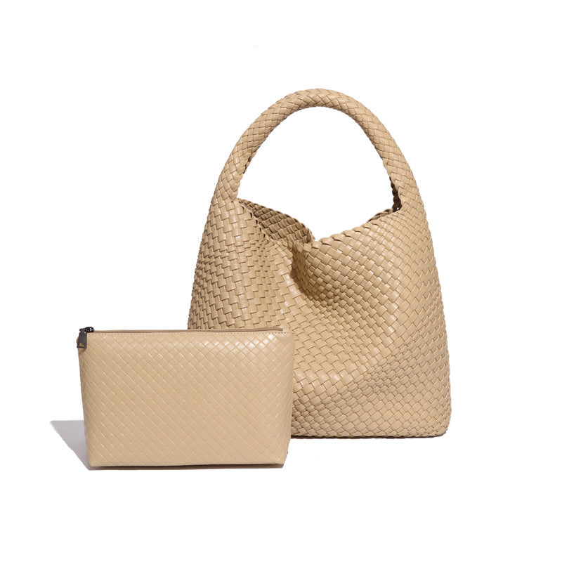 Women's Woven Large Capacity Fashion Versatile Version Handbags