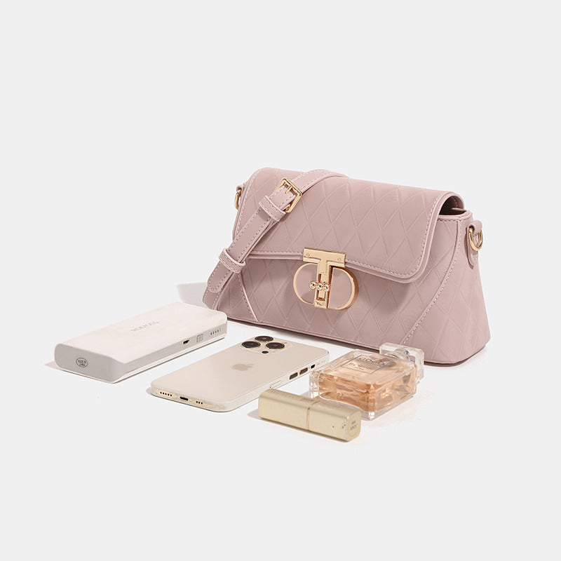 Niche High-grade Rhombus Underarm Fashion Baguette Crossbody Bags