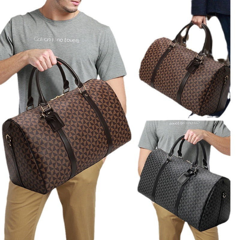 Women's Long-distance Large Capacity Business Printing Boston Handbags
