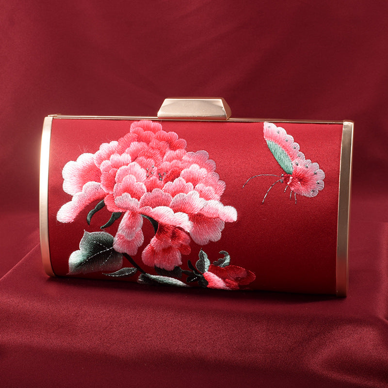 Vintage Su Embroidery Clutch Handmade National Style Evening Bags