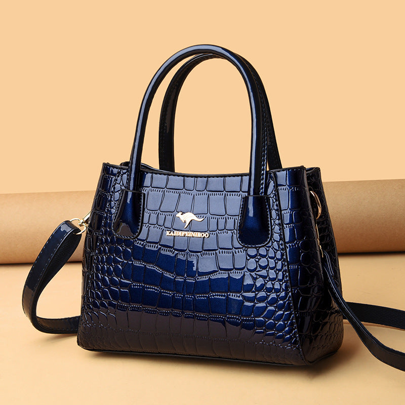 Women's Slouchy Creative Patent Leather Glossy Handbags