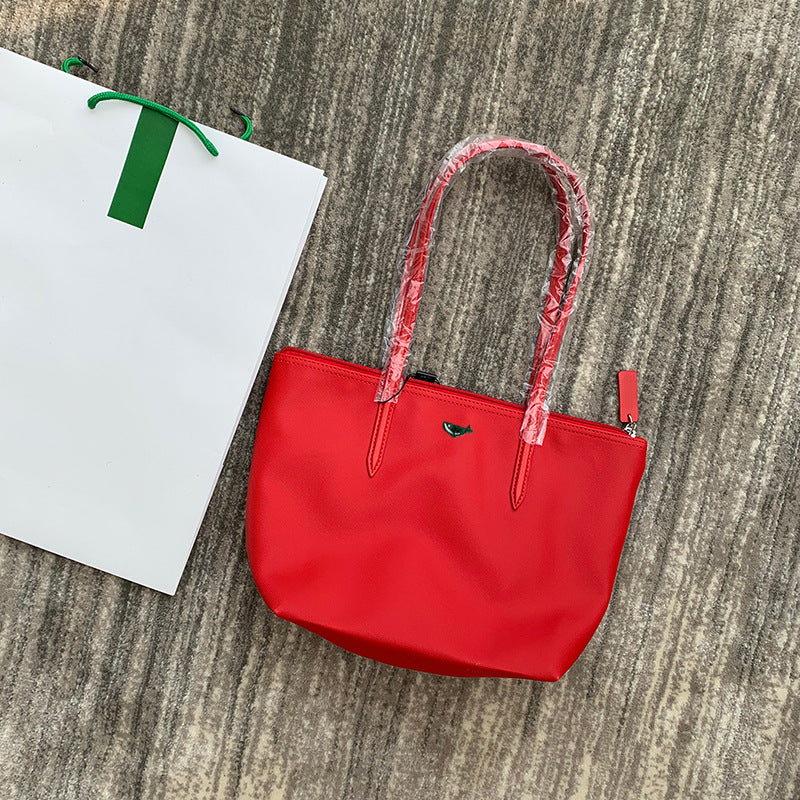 French Fashion Crocodile Shopping Portable Dumpling Shoulder Bags
