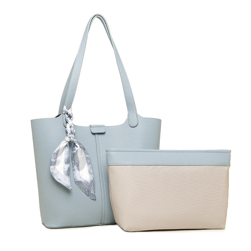 Women's Leather Pattern Commuter Big Trendy Fashion Elegant Mother Shoulder Bags