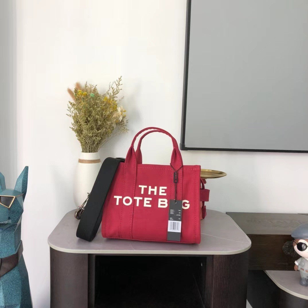 Mini Canvas Zip Shopping Fashion Letters Shoulder Bags