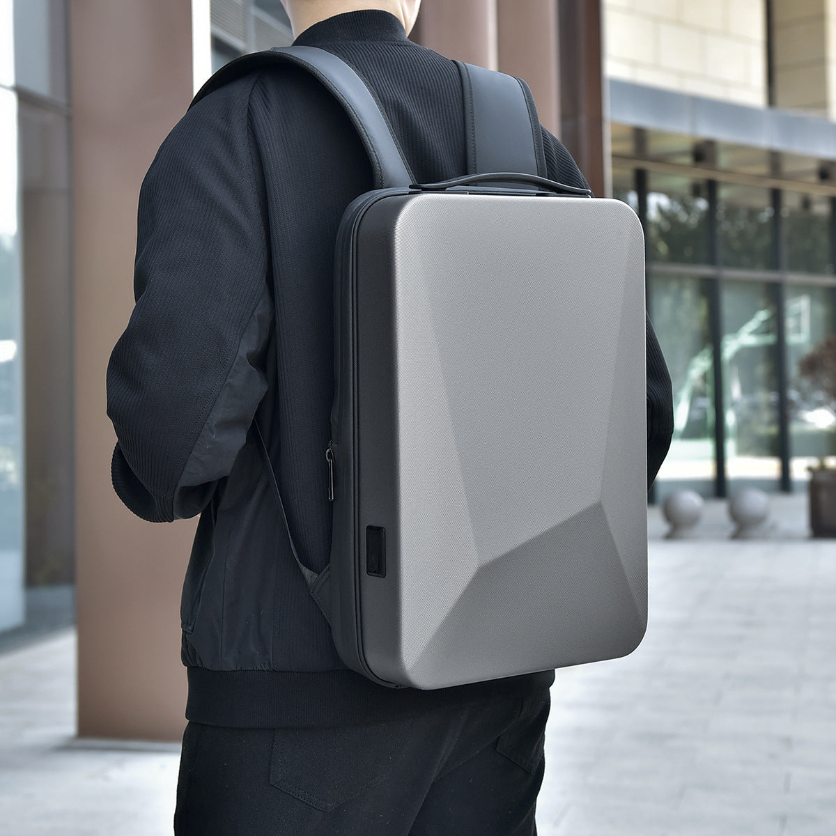Men's Business Large Capacity Waterproof Leisure Hard Backpacks