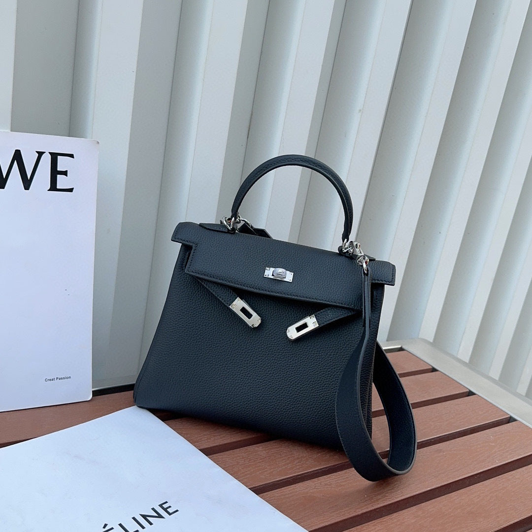 Gold Sier Second Generation Kelly Genuine Leather Fashion High-grade Handbags