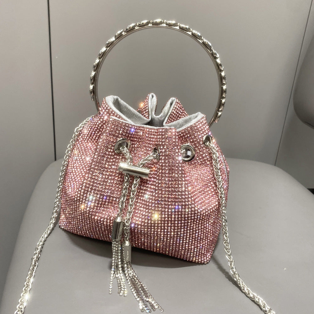 Women's Shiny Full Diamond Rhinestone Handmade Lady's Handbags