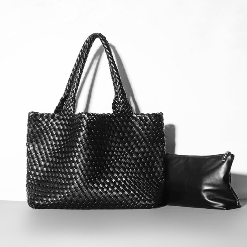 Fashion Portable Mummy Big Woven Hand Shoulder Bags