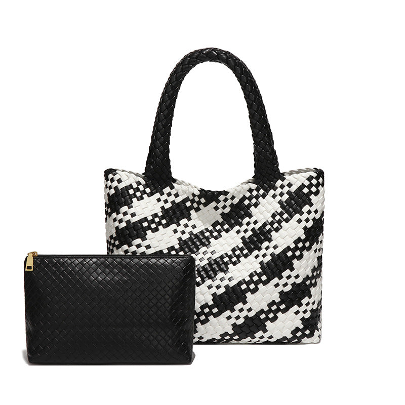 Women's Hand-woven Large Capacity Totes Summer Fashion Shoulder Bags