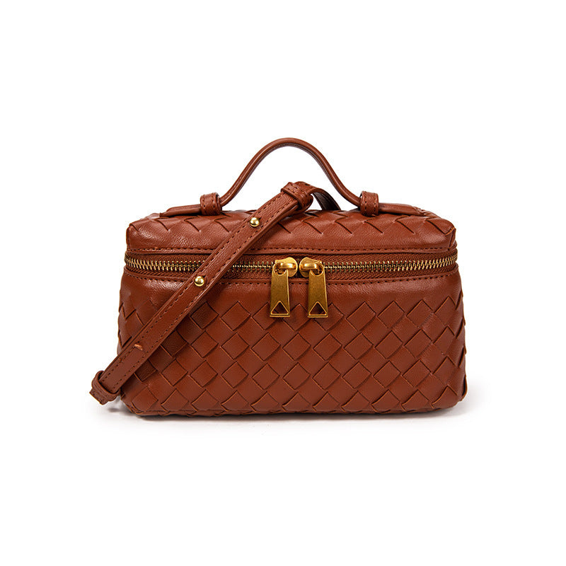 Niche Woven Practical Trendy Portable Box Handbags
