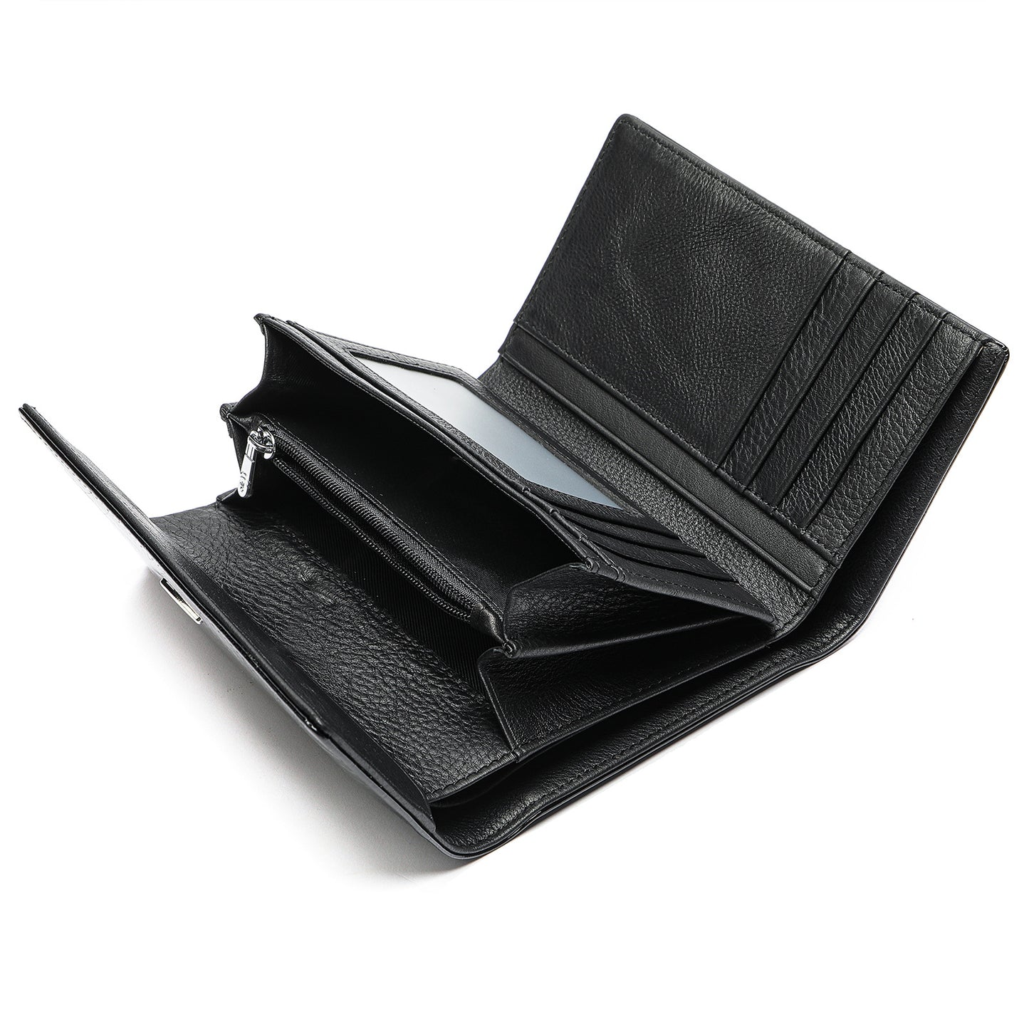Women's Russian Leather Patent Multiple Slots Fashion Purses