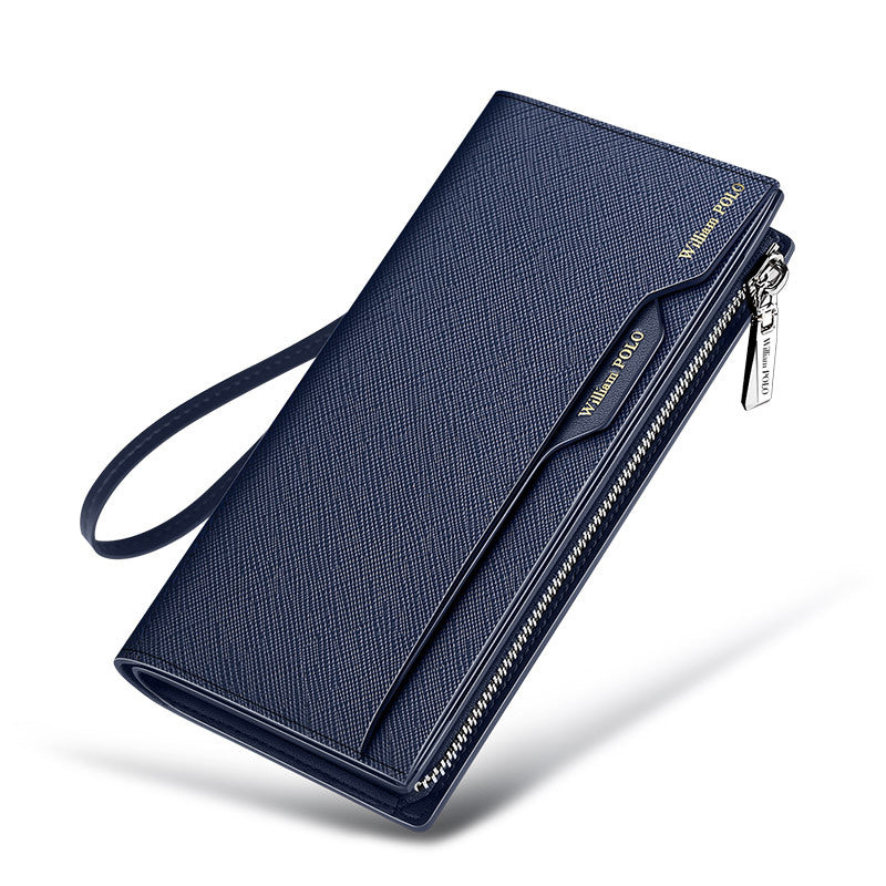 Men's Genuine Leather High-grade Long Cowhide Driving License Men's Wallets