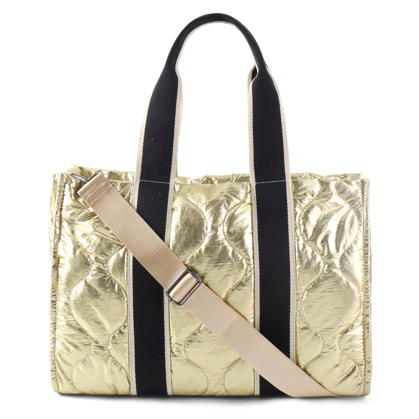 Women's Shiny Down Large Capacity Stitching Texture Shoulder Bags