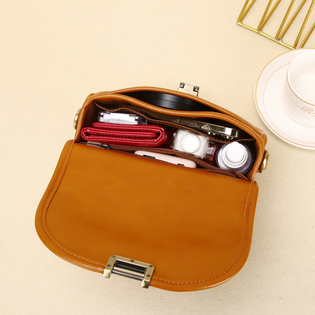 Women's Vintage Saddle High-grade Niche Design Autumn Shoulder Bags