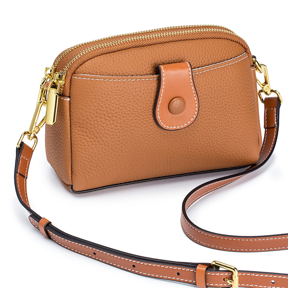 Genuine Leather Minority Fashion Fashionable Horizontal Crossbody Bags