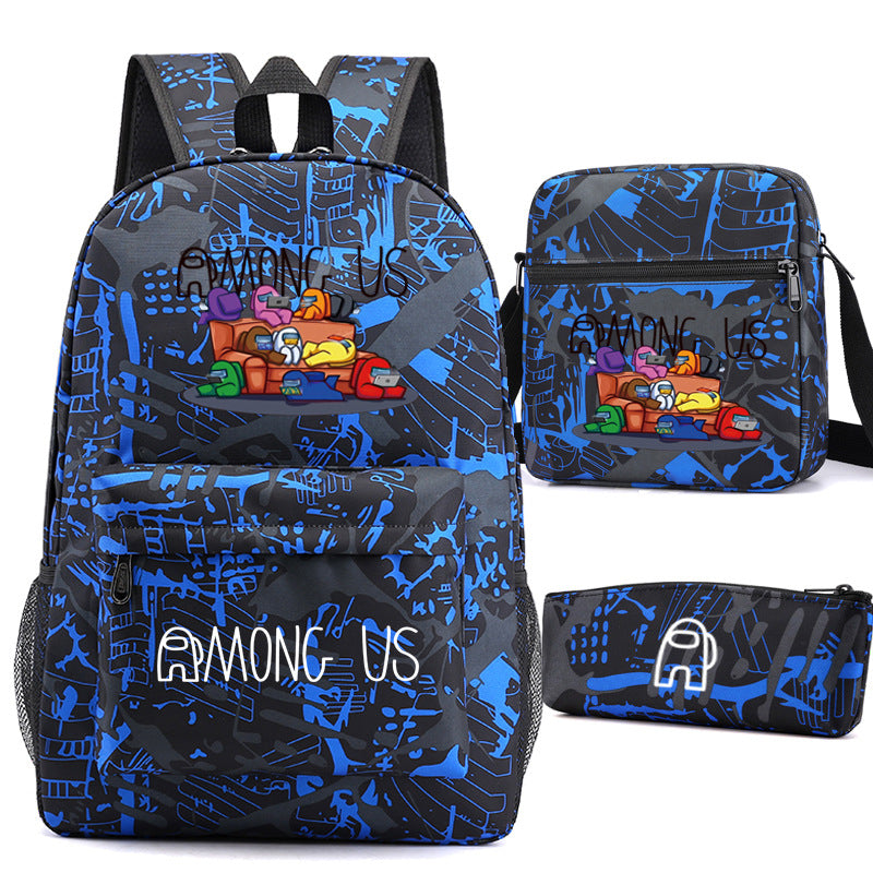 Game Among Space Killing Pencil Three-piece Backpacks