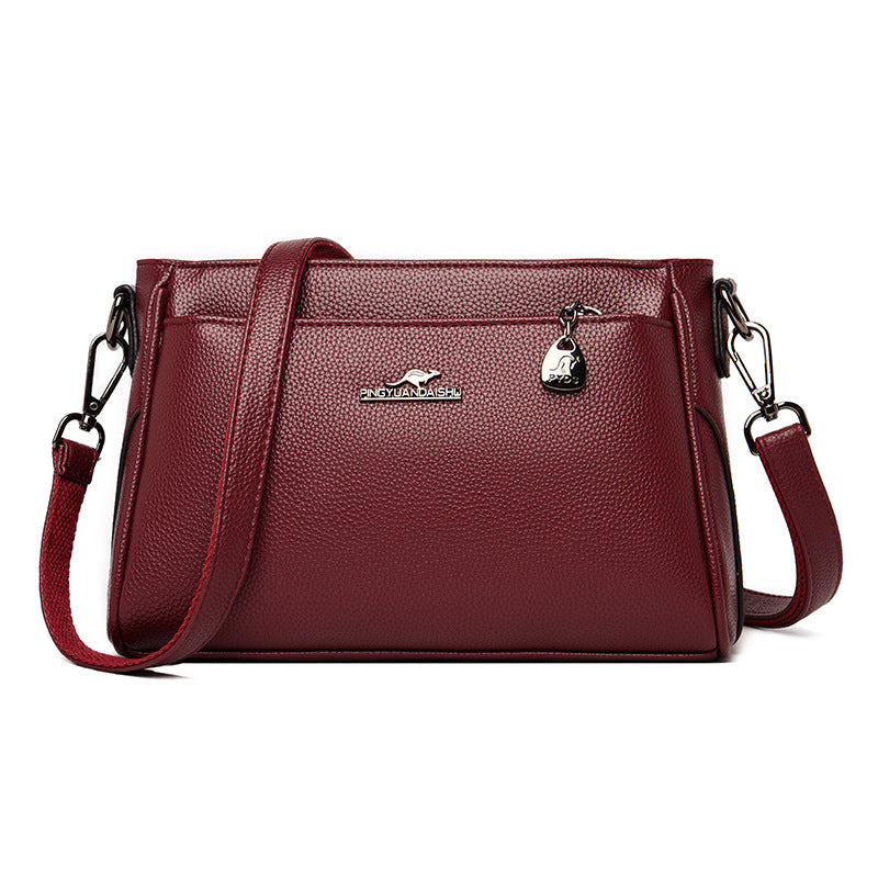 Women's Mother Soft Leather Generous Large Shoulder Bags