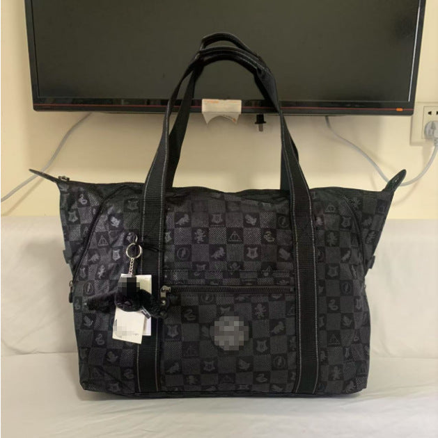 Summer Nylon Monkey Mesh Purple Large Travel Bags