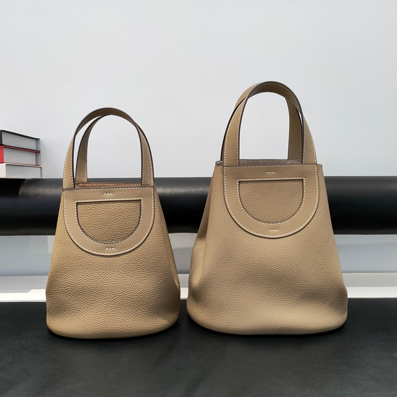Women's Commuter Top Layer Cowhide Leather Pig Shoulder Bags
