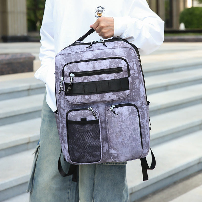 Men's Fashion Simple Large Capacity Trendy College Backpacks