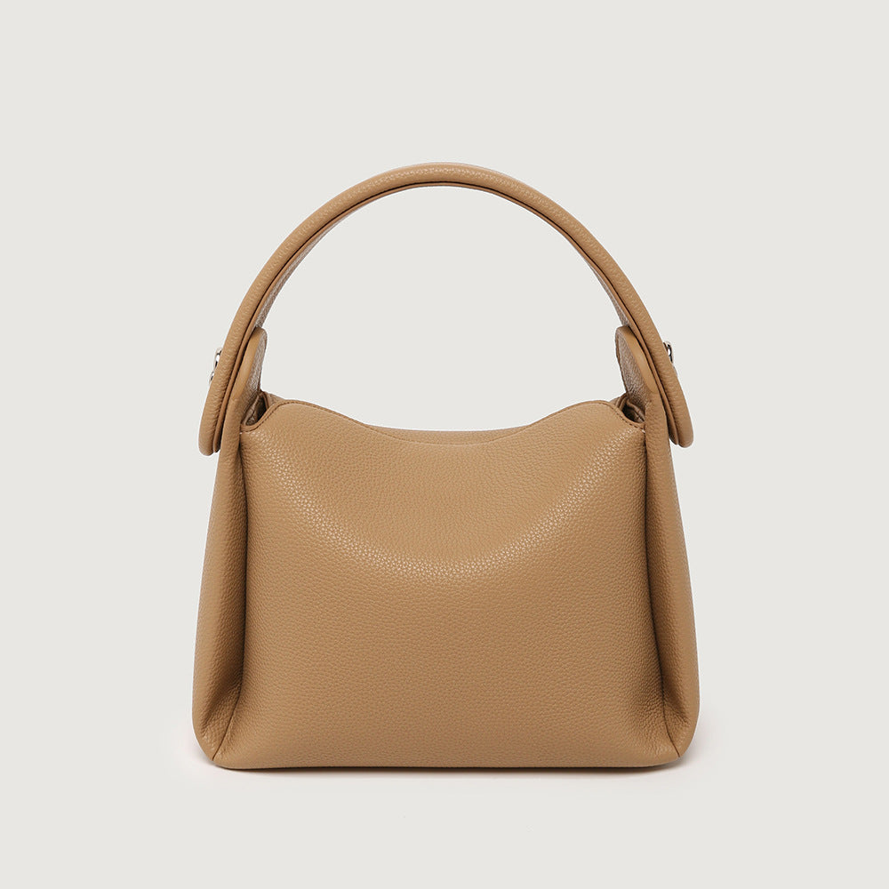 Portable Large Capacity Solid Color Pillow Khaki Handbags