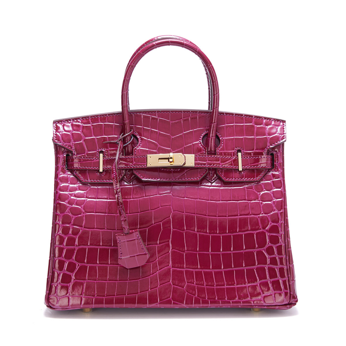 Women's Genuine Leather Crocodile Pattern Fashion Big Handbags