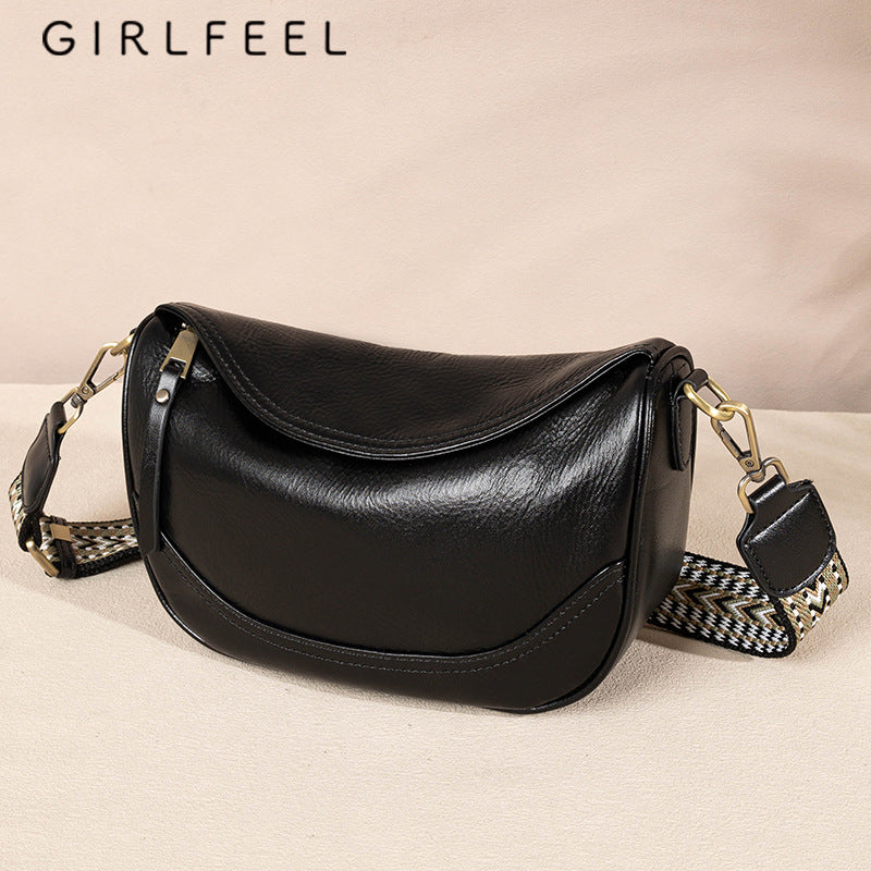 Women's Trendy Vintage Leather Fashion Vegetable Tanning Crossbody Bags