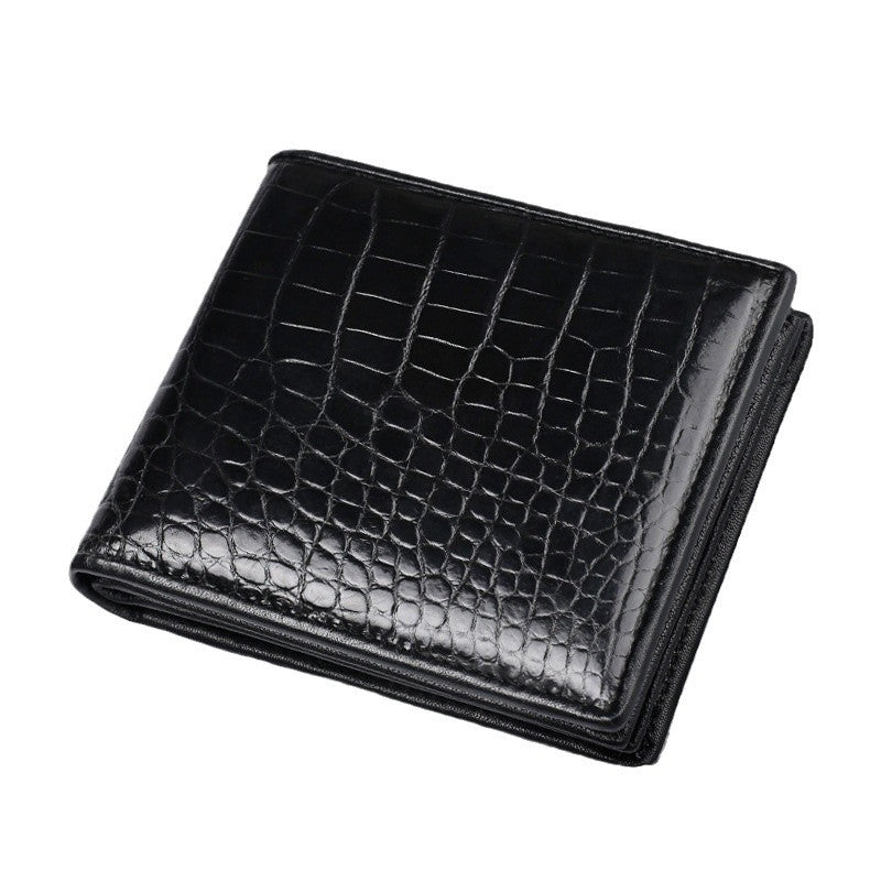 Men's Crocodile Leather Genuine Horizontal Business Fashion Men's Wallets