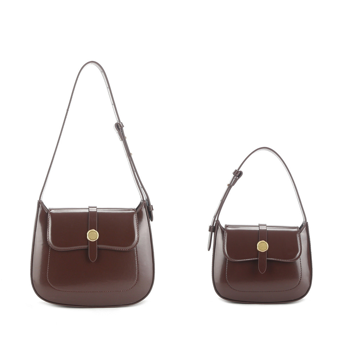 Women's Glamorous Retro Underarm Niche Cowhide Shoulder Bags