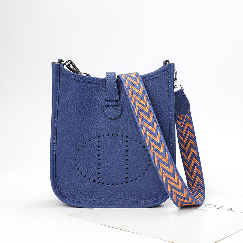 Women's First Layer Cowhide Genuine Leather Lychee Crossbody Bags