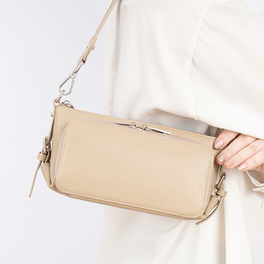 Women's Genuine Leather Fashion Large Capacity Underarm Crossbody Bags