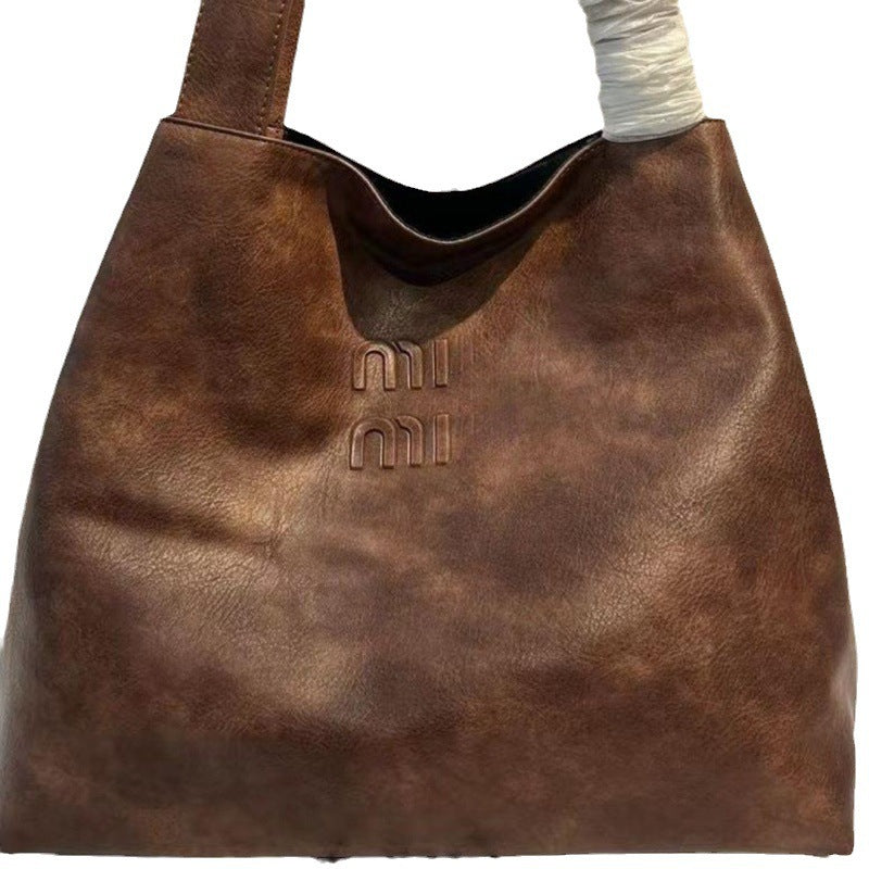 Women's Large Capacity Portable Underarm Bamboo Joint Bags