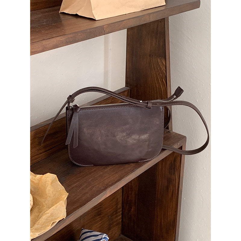 Women's Simple Envelope First Layer Cowhide Genuine Crossbody Bags