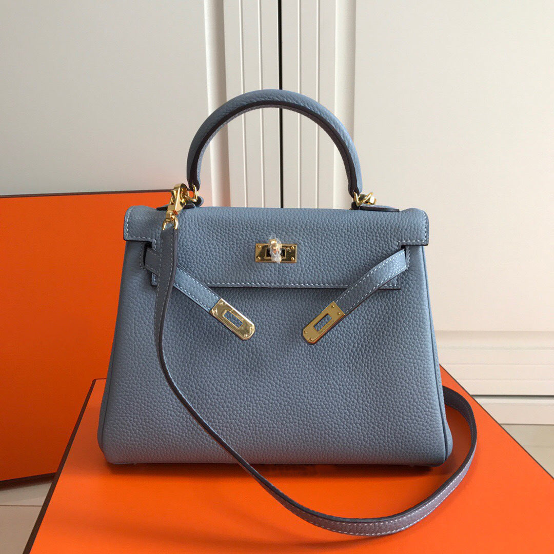 Women's Leather Classic First Layer Cowhide Litchi Handbags