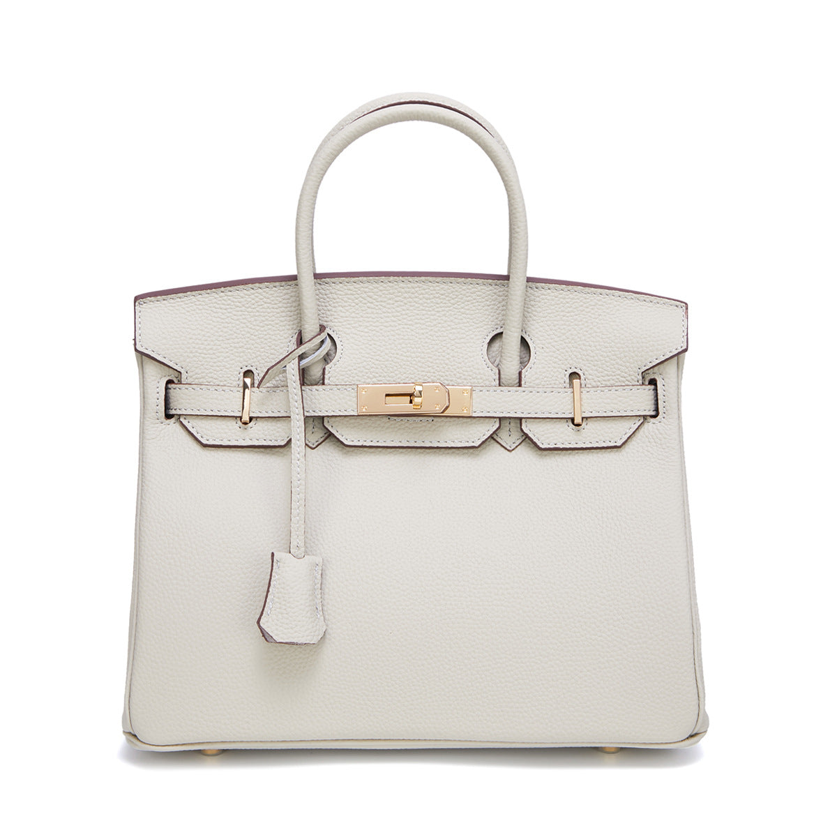 Women's Gold First Layer Cowhide Leather Large Handbags