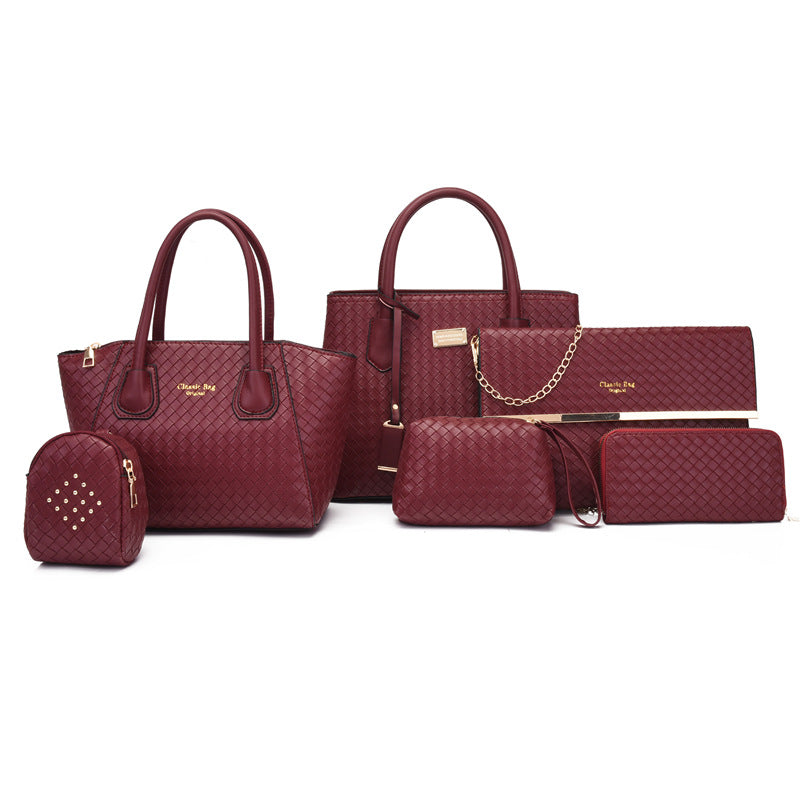 Women's Woven Retro Large Capacity Portable Shoulder Bags