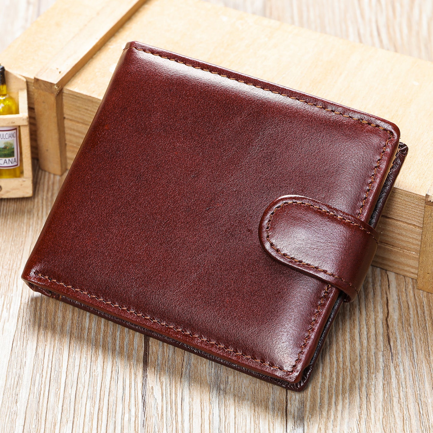 Men's For Man Trendy First Layer Cowhide Men's Wallets