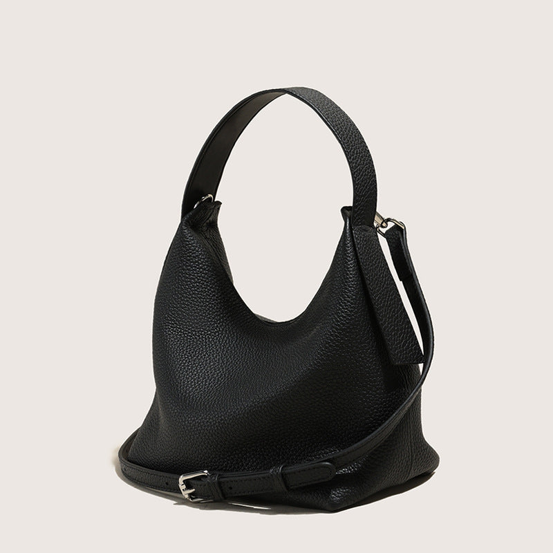 Women's Genuine Leather First Layer Cowhide Pillow Shoulder Bags