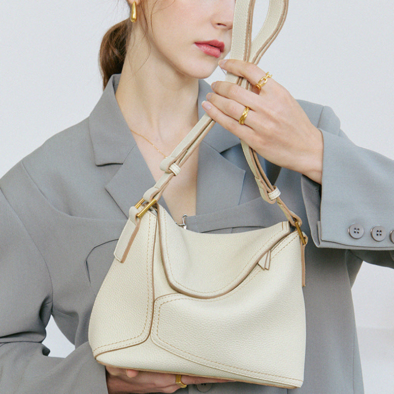 Women's Spring Genuine Leather First Layer Cowhide Shoulder Bags