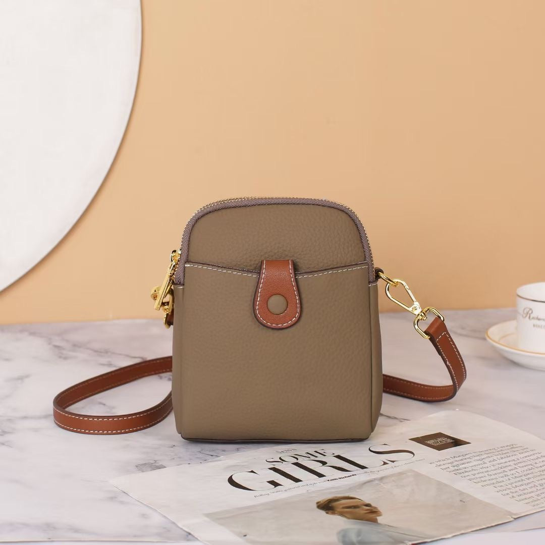 Women's Mini Genuine Leather Fashion First Layer Crossbody Bags