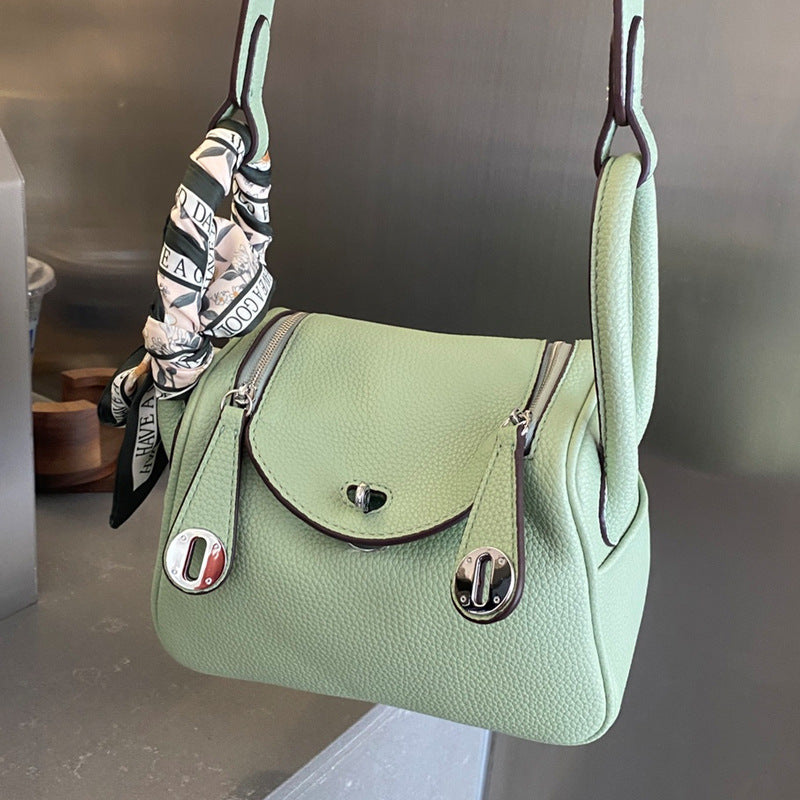 Women's Mini Lindi Leather Underarm Pillow Portable Crossbody Bags