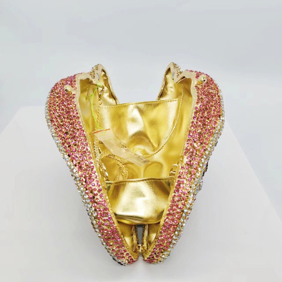 Strictly Selected Conch Diamond Clutch Luxury Evening Bags