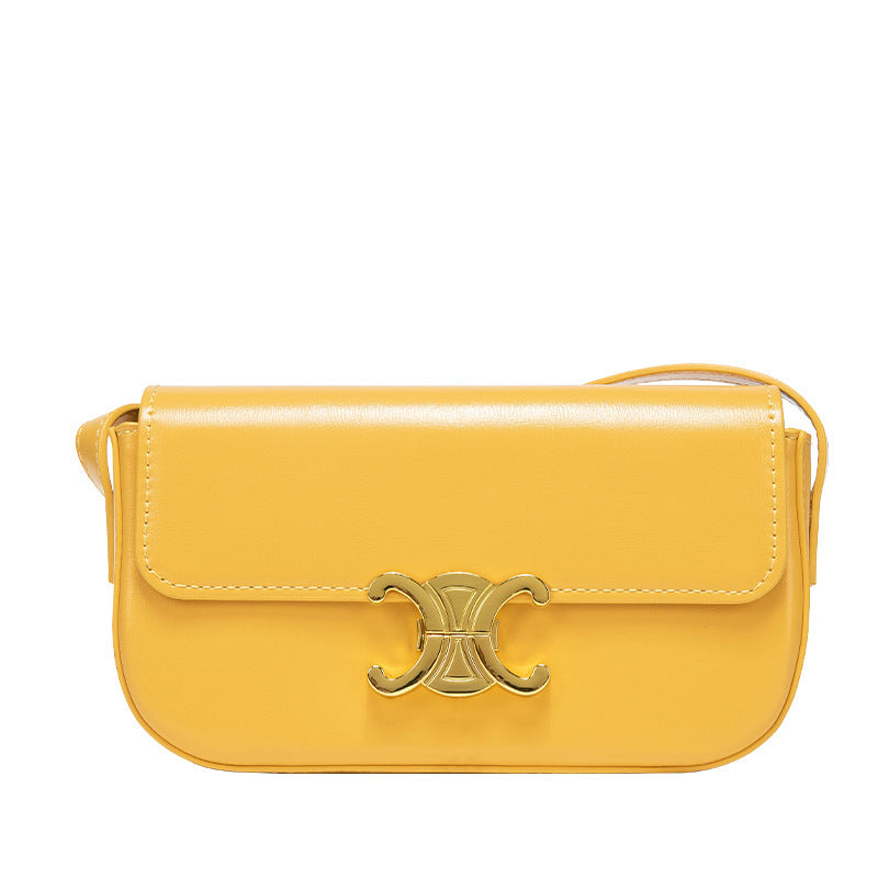 Women's Triumphant Underarm French Stick Solid Color Crossbody Bags